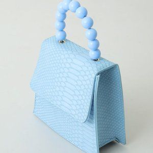 Blue pearl handbag